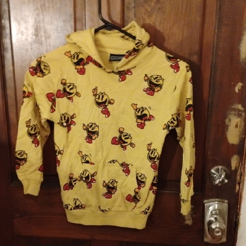 4 for 20 Playful Yellow Hoodie with Pac-Man Design
